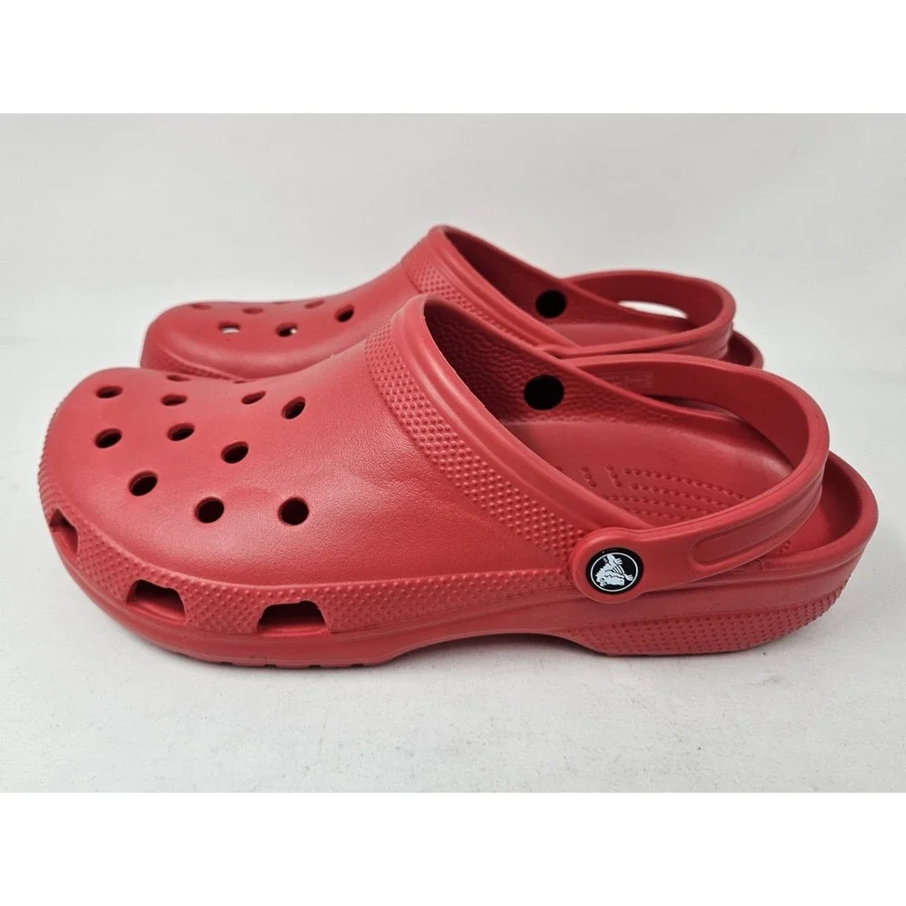 Crocs Classic Slip-On Sandals, Varsity Red, Men's Size 11M, 10001-6WC, NEW!